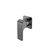 Elgin Shower Mixer Square Back Plate Gun Metal