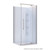 Marbella Acrylic Shower 2 Sided Corner Moulded Wall Chrome 1000 x 1000mm