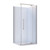 Marbella Acrylic Shower 2 Sided Flat Wall Chrome 1000 x 1000mm