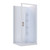 Rhine Acrylic Shower 3 Sided Corner Moulded Wall White Pivot 1000mm