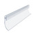 Shower Slide-In Seal Back Of Door 6 x 2000mm Clear PVC