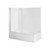 Duo II 1520 Bath Screen 1000 Corner Contour Wall 23817A-0