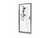 Valencia Elite Alcove Shower Black Flat Wall Centre Waste 900 x 900mm 706759A-BL