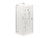 Valencia Elite Shower Square Corner 1 x 1 White C/ Plus Centre Waste 706738A-0