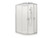 Valencia Elite Shower Round Sliding 12 x 9 White Tile LH Centre Waste 706823A-0