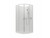 Valencia Elite Shower Round Sliding 1 x 1 Sat Tile Centre Waste 706825A-SS