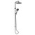 Rocco Twin Rail Shower Gun Metal