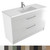 Lara Cabinet Floor 1200mm Polymarble Top