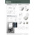 Niche Toilet Suite Wall Hung Gloss White Round Gunmetal Push Plate