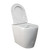 Niche Toilet Suite Floorstanding White Gloss Round Chrome Push Plate