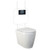 Niche Toilet Suite Floorstanding White Gloss Square Matte Black Push Plate