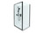 Elite Shower Square Corner 1 x 1 White Rear 706738A-RRW-0