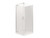 Elite Shower Square Corner 9 x 9 White Rear e 706742A-RRW-0