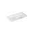 Cairn Undermount Kitchen Sink Equal Double 851mm Matte White