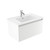 Fucina Vanity Wall 750 1 Taphole Polymarble Top 1 Drawer Dezigna White Gloss