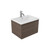 Fucina Vanity Wall 600 1 Taphole Vitreous China Top 1 Drawer Charred Oak Organic