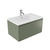 Fucina Vanity Wall 760 1 Taphole Vitreous China Top 1 Drawer Green Slate