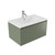 Fucina Vanity Wall 760 1 Taphole Vitreous China Top 1 Drawer Green Slate