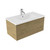 Fucina Vanity Wall 910 1 Taphole Vitreous China Top 1 Drawer French Oak Velvet