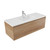 Fucina Vanity Wall 1210 1 Taphole Vitreous China Top 1 Drawer Southern Oak Timberland