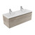Fucina Vanity Wall 1210 2 Taphole Vitreous China Double Bowl 1 Drawer Ashen Walnut Timberland