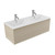 Fucina Vanity Wall 1210 2 Taphole Vitreous China Double Bowl 1 Drawer Seasoned Oak