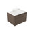Fucina Vanity Wall 600 Motion E Stone Top 1 Drawer Charred Oak Organic