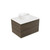 Fucina Vanity Wall 600 Motion E Stone Top 1 Drawer Smokey Oak Timberland