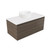 Fucina Vanity Wall 900 Motion E Stone Top 1 Drawer Charred Oak Organic