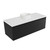 Fucina Vanity Wall 1190 White E Stone Top 1 Drawer Black Timberland