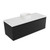 Fucina Vanity Wall 1200 White E Stone Top 1 Drawer Black Timberland