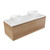 Fucina Vanity Wall 1190 White E Stone Top Double Bowl 1 Drawer Southern Oak Timberland