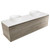 Fucina Vanity Wall 1490 Motion E Stone Top Double Bowl 2 Drawer Ashen Walnut Timberland