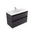 Fucina Vanity Wall 910 1 Taphole Vitreous China Top 2 Drawer Fiordland Elm Wilderness