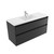 Fucina Vanity Wall 1210 1 Taphole Vitreous China Top 2 Drawer Black Timberland