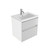 Fucina Vanity Wall 600 1 Taphole Polymarble Top 2 Drawer Dezigna White Gloss