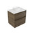 Fucina Vanity Wall 600 White E Stone Top 2 Drawer Smokey Oak Timberland
