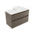 Fucina Vanity Wall 890 Motion E Stone Top 2 Drawer Smokey Oak Timberland