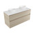Fucina Vanity Wall 1190 White E Stone Top Double Bowl 2 Drawer Seasoned Oak