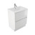 Fucina Vanity Floor 600 x 465 x 816mm 1 Taphole Vitreous China Top 2 Drawer Dezigna White Gloss
