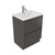 Fucina Vanity Floor 600 1 Taphole Vitreous China Top 2 Drawer Bullet