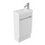 Fucina Vanity Floor 440 x 240 x 825mm 1 Taphole Polymarble Top 1 Door Dezigna White Gloss