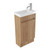 Fucina Vanity Floor 440 x 240 x 825mm 1 Taphole Polymarble Top 1 Door Southern Oak Timberland
