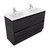 Fucina Vanity Floor 1200 2 Taphole Polymarble Double Bowl 2 Drawer Fiordland Elm Wilderness