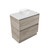 Fucina Vanity Floor 740 White E Stone Top 2 Drawer Ashen Walnut Timberland