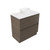 Fucina Vanity Floor 740 Motion E Stone Top 2 Drawer Charred Oak Organic