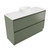 Fucina Vanity Floor 1190 Motion E Stone Top 2 Drawer Green Slate