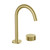 Lente Basin Mixer 2 Tap Hole Deck Mounted Brushed Brass Lead Free