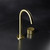 Lente Basin Mixer 2 Tap Hole Deck Mounted Brushed Brass Lead Free