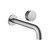 Lente Basin/Bath Mixer 2 Tap Hole Wall Brushed Nickel Lead Free